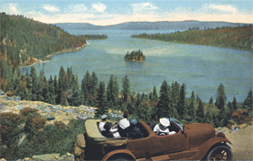vintage postcard Emerald Bay